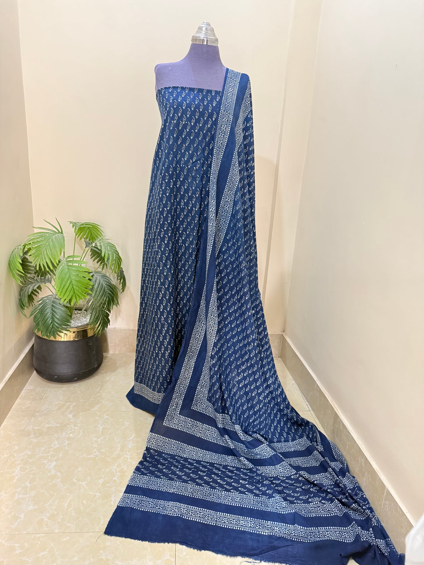 2 Piece (Natural dye) Indigo