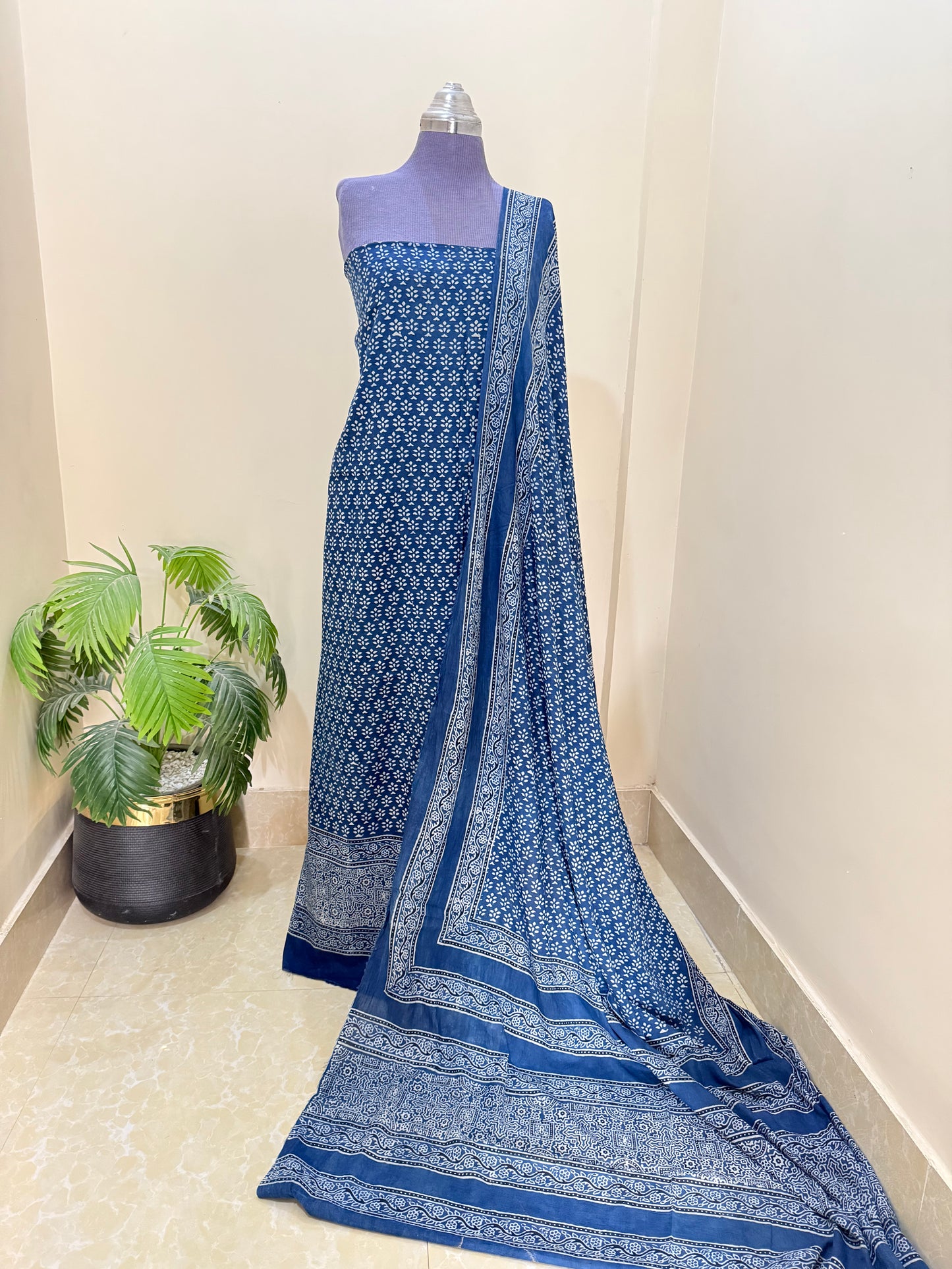 2 Piece (Natural dye) Indigo