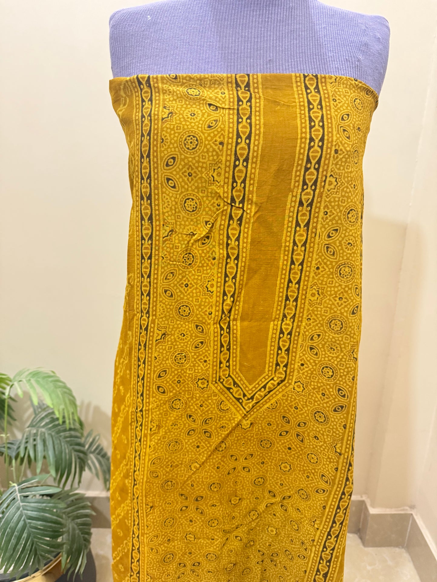 2 piece (Natural dye) mustard