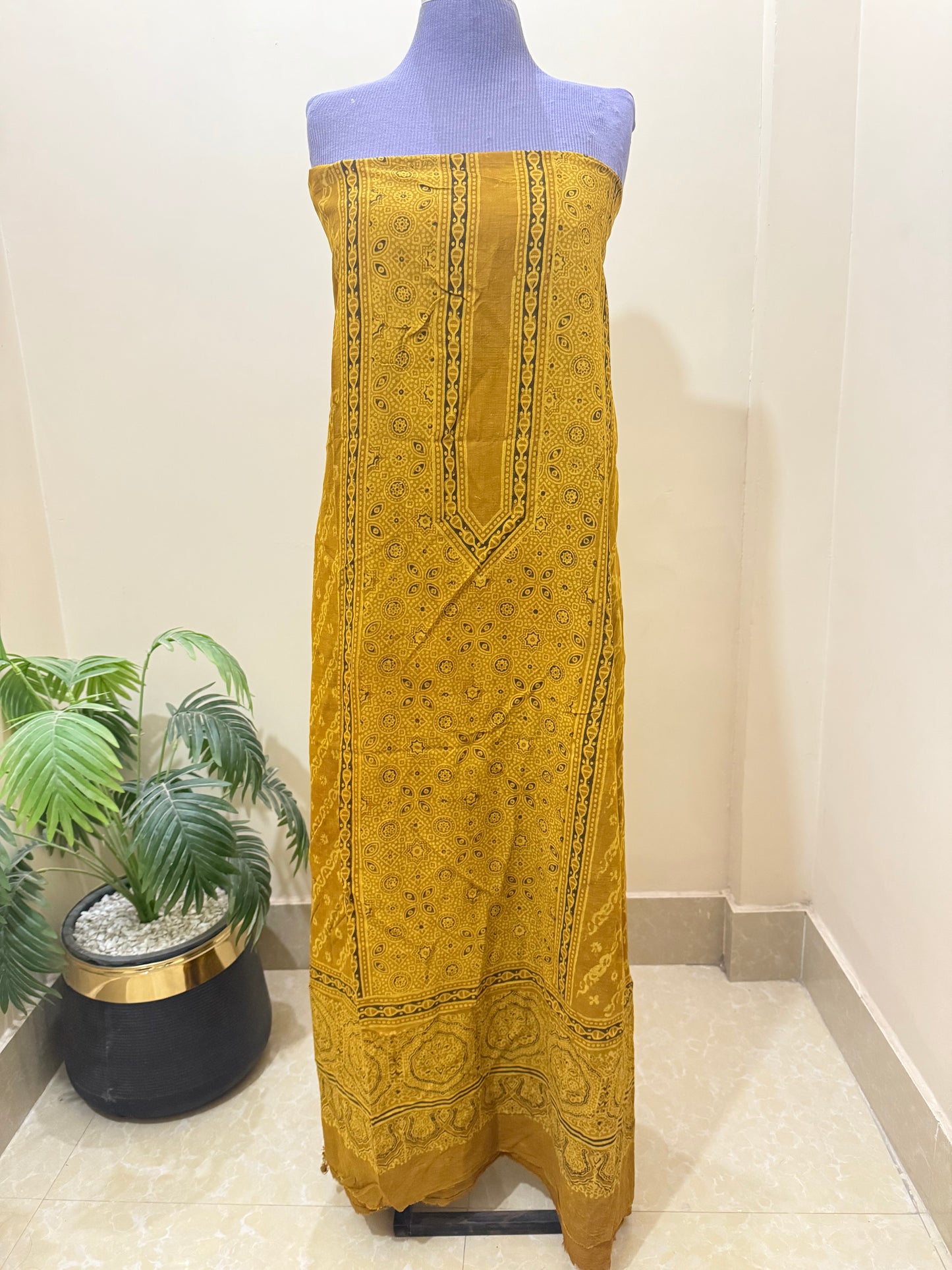 2 piece (Natural dye) mustard