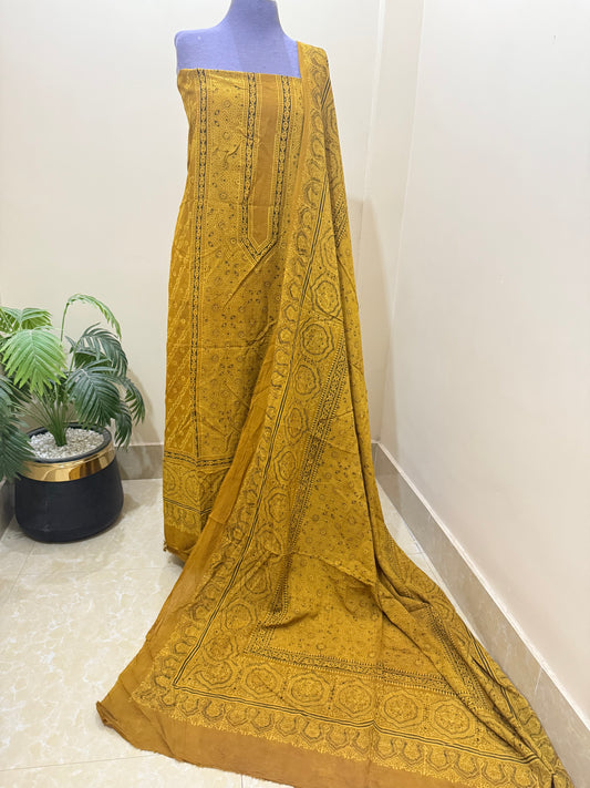 2 piece (Natural dye) mustard